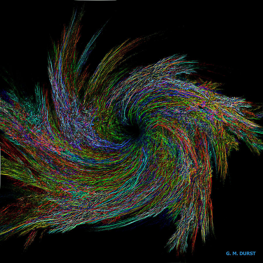 Neon Swirl Digital Art by Michael Durst - Fine Art America