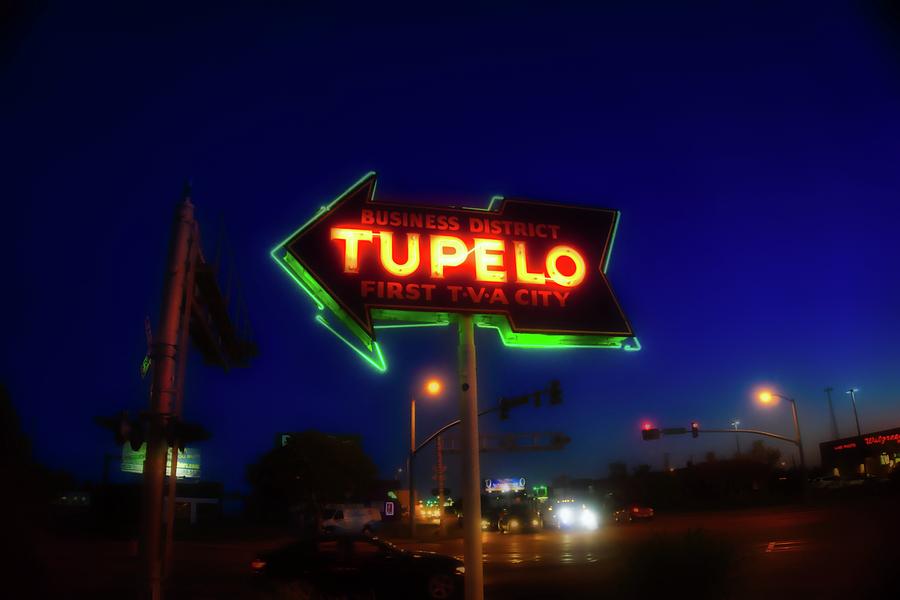 Neon Tupelo Sign 1 Photograph by Martin Naugher