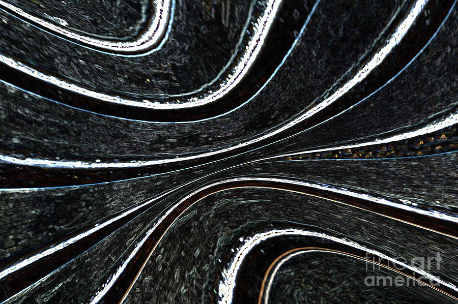 Neon - Curves 1 Digital Art by Wendy Wilton