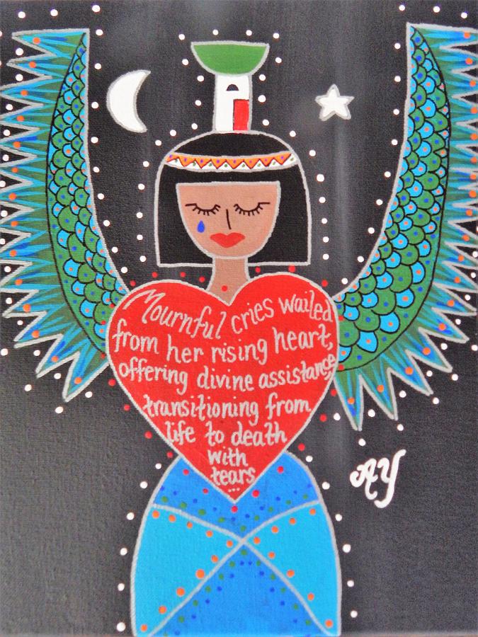 Holy Painting - Nephthys by Angela Yarber Holy Painting - Nephthys by Angela Yarber