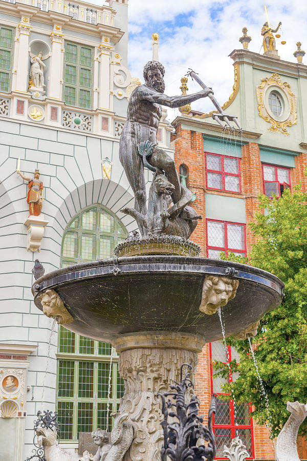 Neptun statue in Gdansk, Poland. Photograph by Marek Poplawski