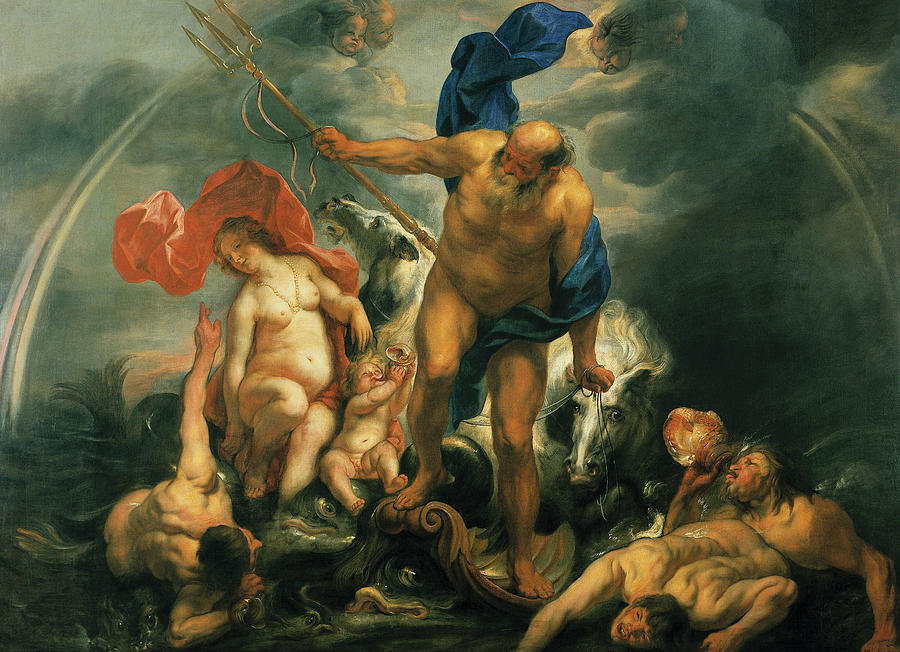 Neptune and Amphitrite in the Storm Painting by Jacob Jordaens