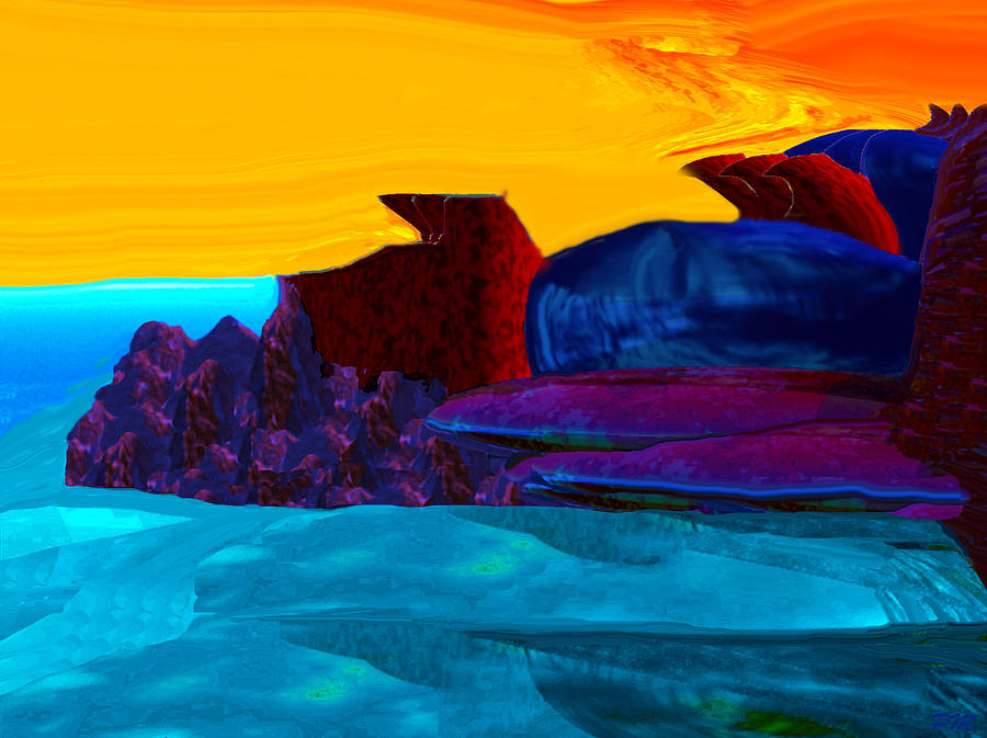 Neptune Digital Art by Phillip Mossbarger