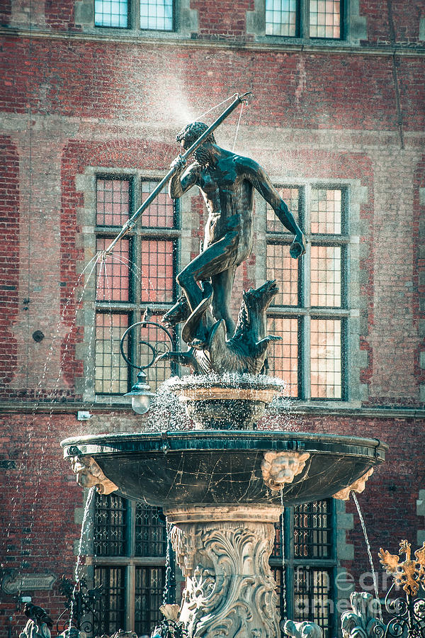 Neptunes fountain, Gdansk Photograph by Mariusz Talarek
