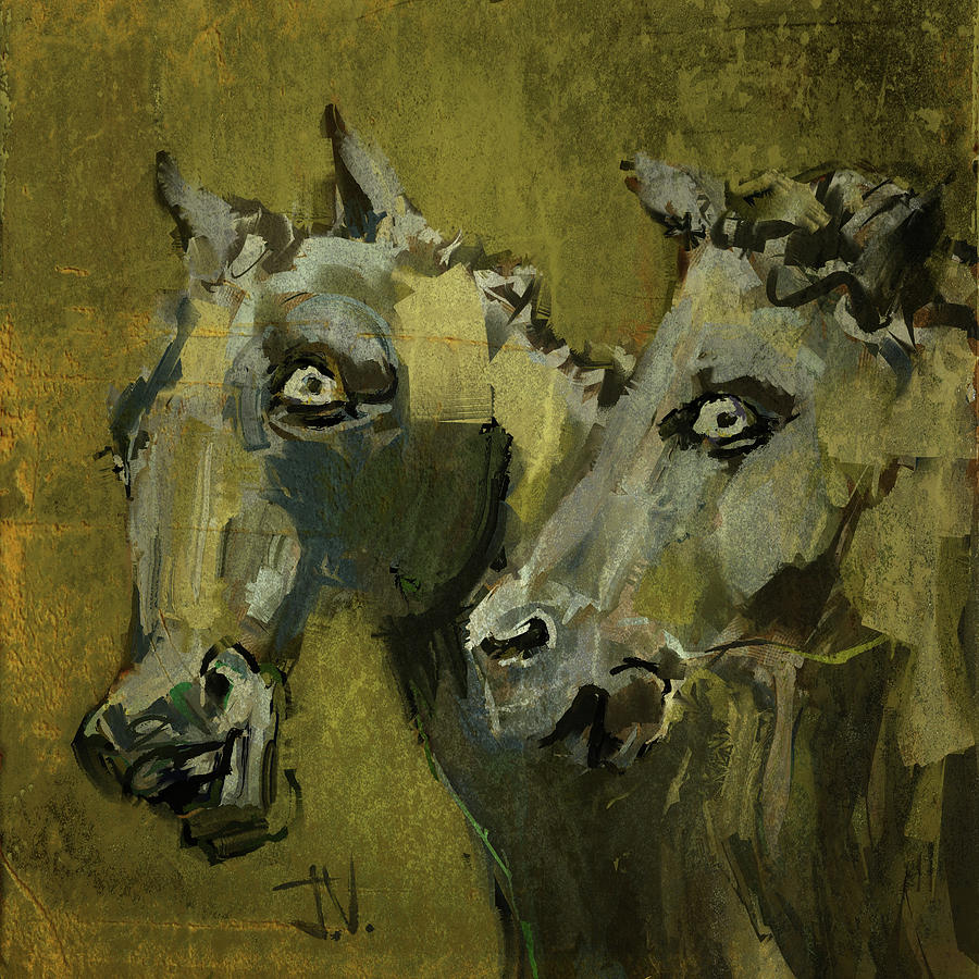 Neptunes Ponies Digital Art by Jim Vance