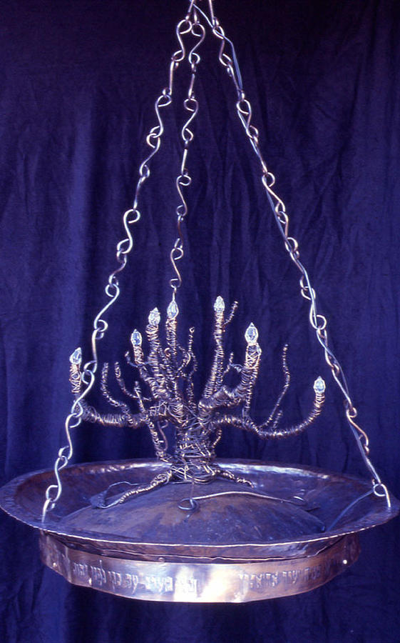 Chandalier Mixed Media - Ner Tamid by Dan RiiS Grife