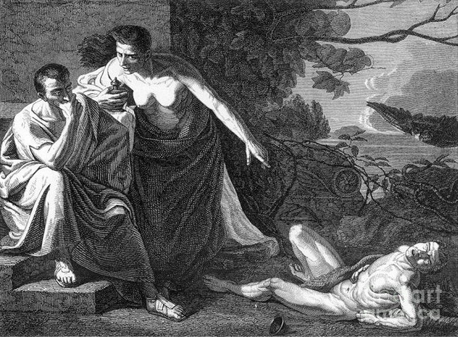 Nero With Locusta, Ancient Roman Photograph by Science Source