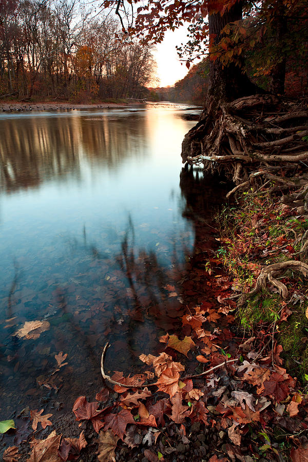 Fall Photograph - Neshaminy Sunset by David Oakill