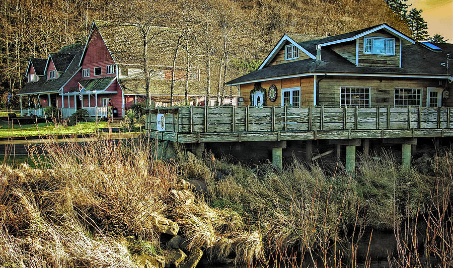 Neskowin Trading Company And Cafe On Hawk Creek  Photograph by Thom Zehrfeld