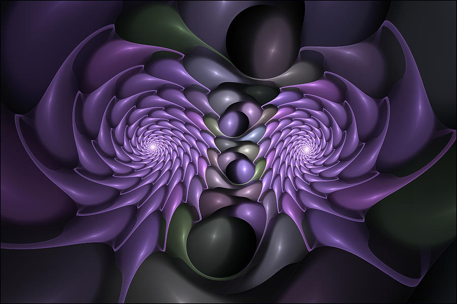 Nesting Fractal Urchins Digital Art by Doug Morgan