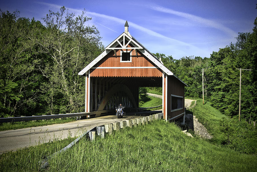 Transportation Photograph - Netcher Road Covered Bridge by Phyllis Taylor