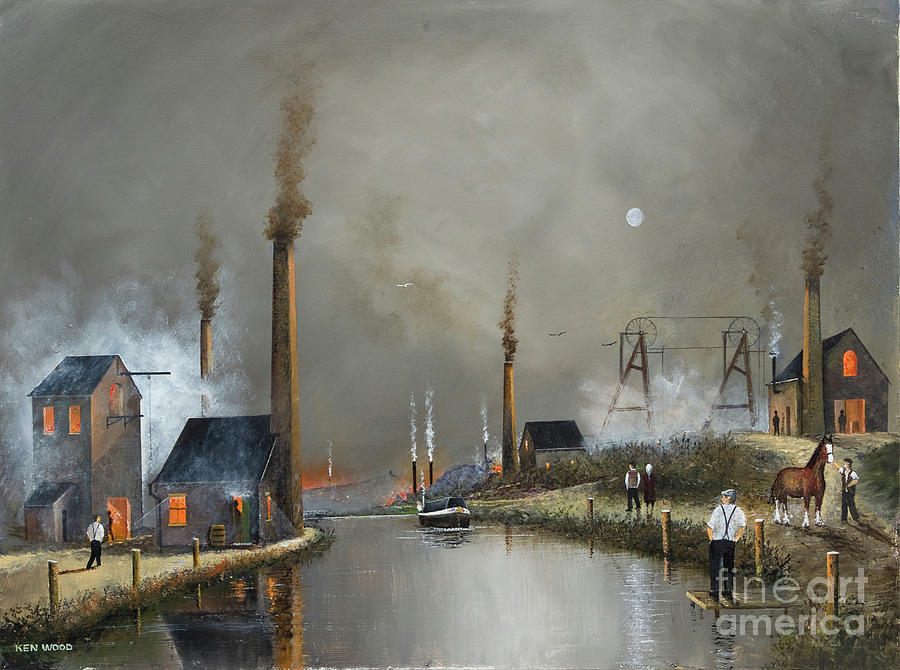 Netherton Branch Canal - England Painting by Ken Wood