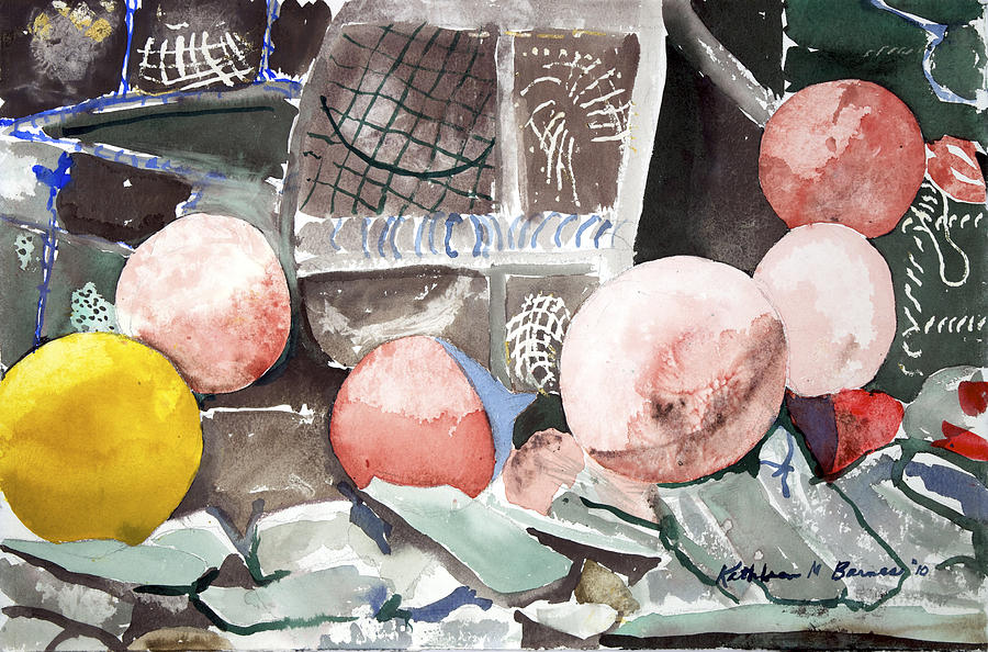 Nets and Floats Painting by Kathleen Barnes