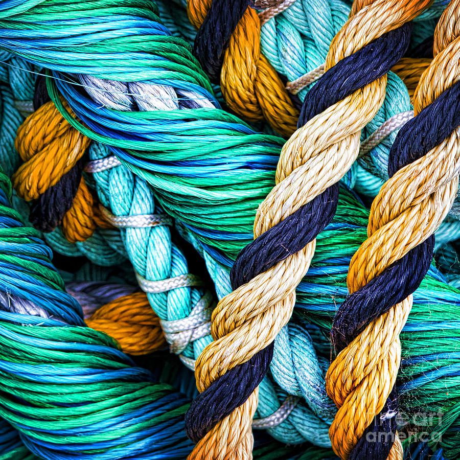 Rope Photograph - Nets And Knots Number Five by Elena Nosyreva
