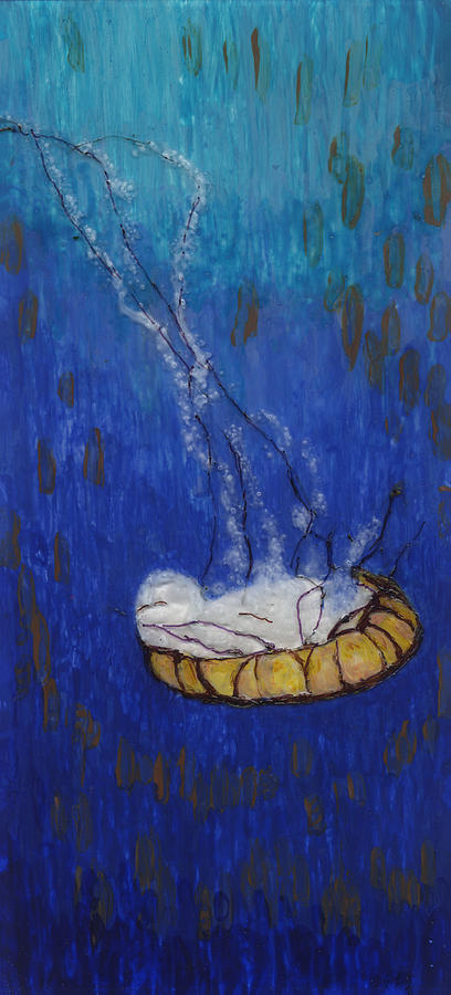 Nettle Painting - Nettle Jellyfish by Phil Strang
