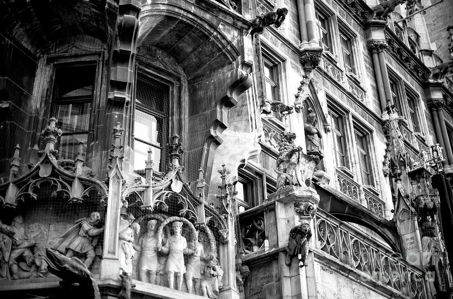 Neues Rathaus Details Munich Photograph by John Rizzuto