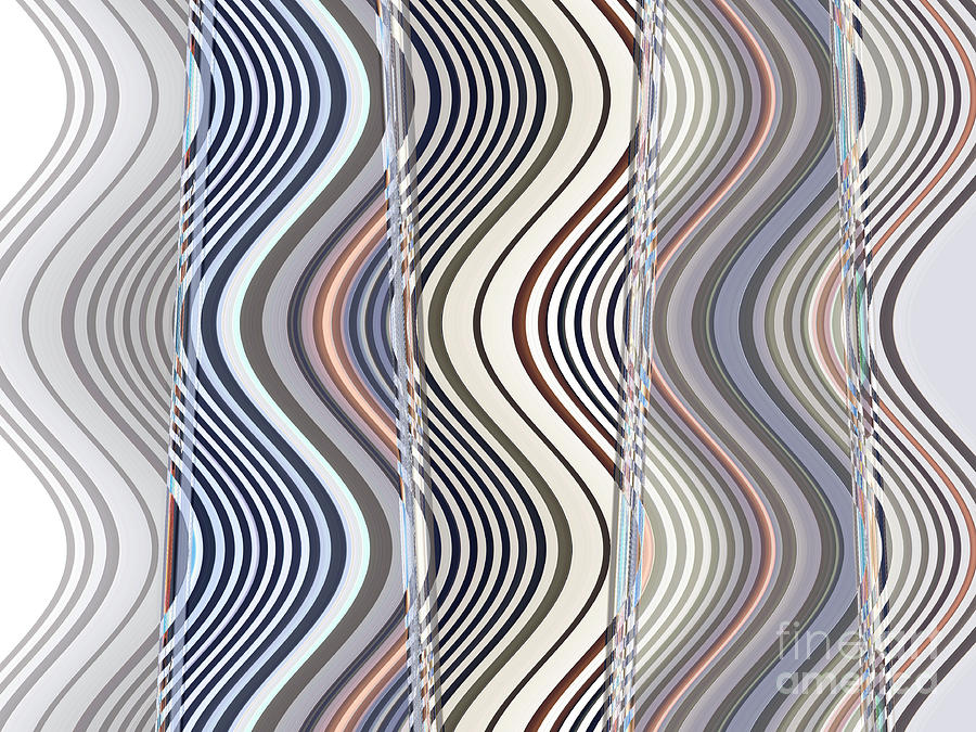Neutral Graphic Glass Wave Photograph by Ann Johndro-Collins
