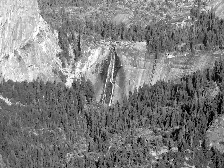 Nevada Falls Monochrome Photograph