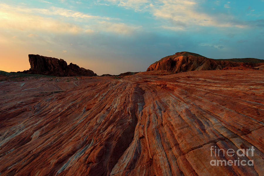 Nevada Sandstone Sunset Photograph by Michael Dawson