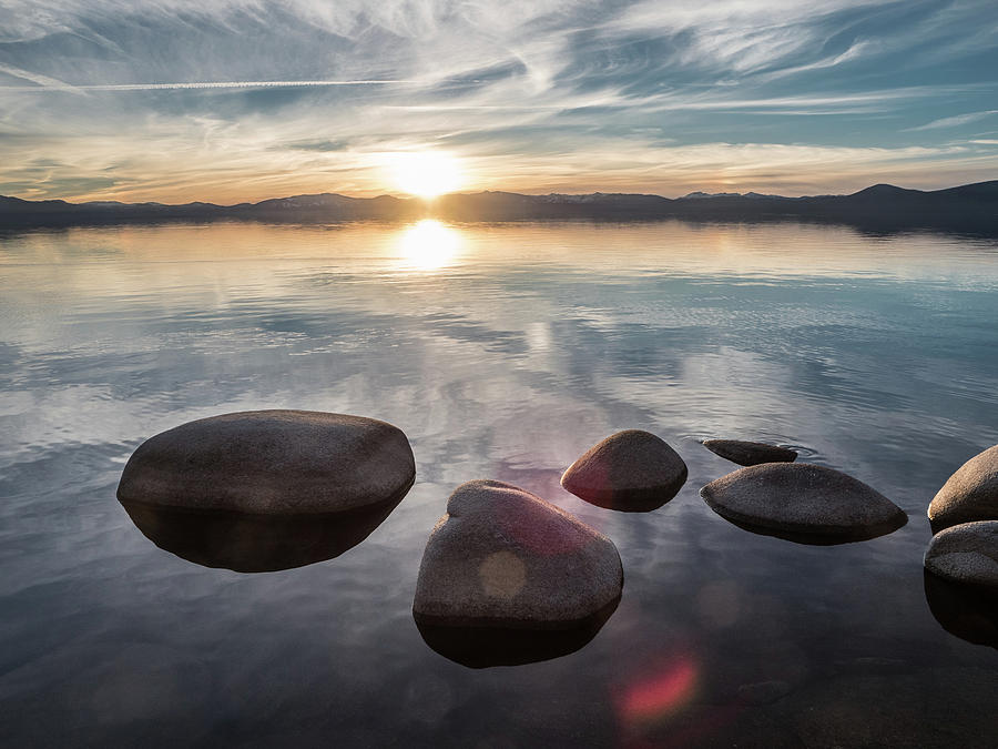 Nevada sunset rocks Photograph by Martin Gollery