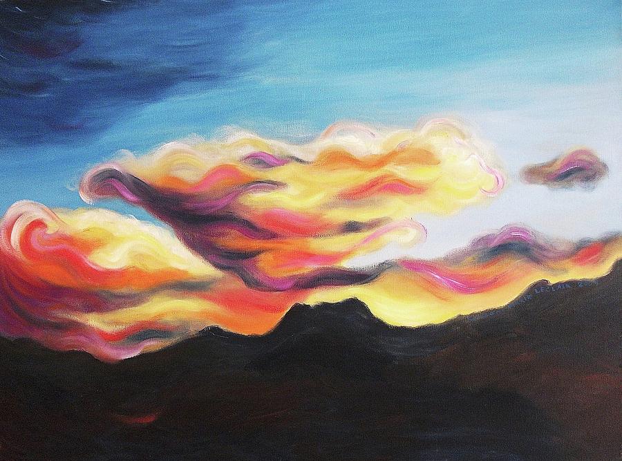 Nevada Sunset Painting by Suzanne Marie Leclair - Fine Art America