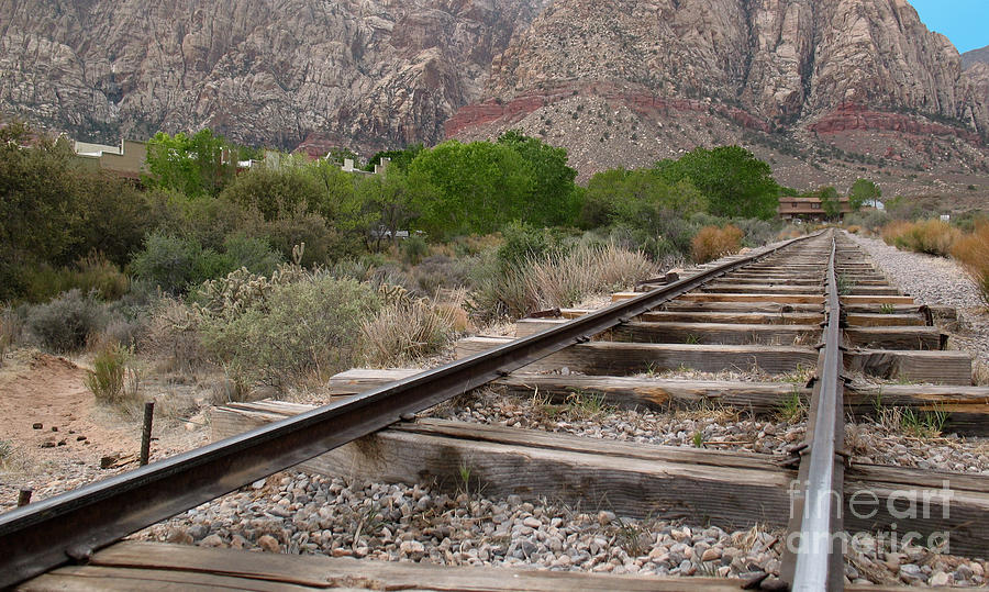 Nevada Train Tracks Photograph by Jason Freedman
