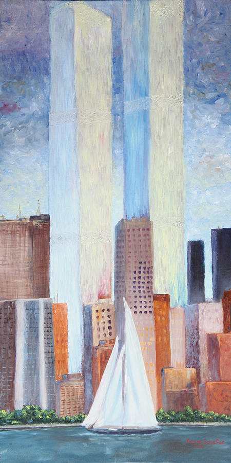 New York City Painting - Never Forget by Vickie Schafer