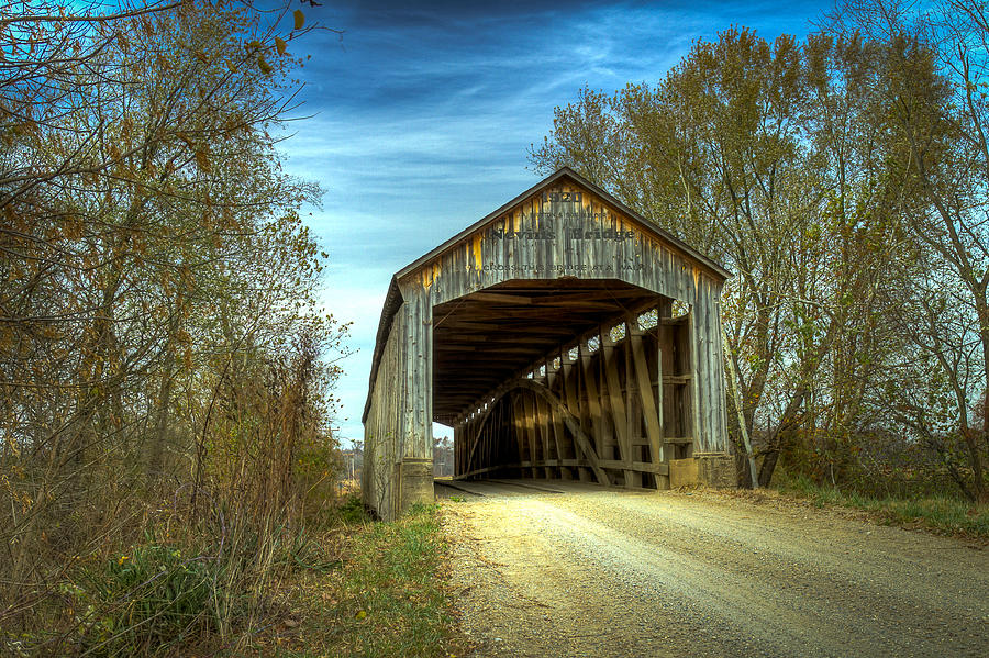 Nevins Covered Bridge Photograph by Jack R Perry