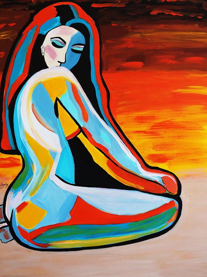 Sun Shine   Nude Painting by Nora Shepley