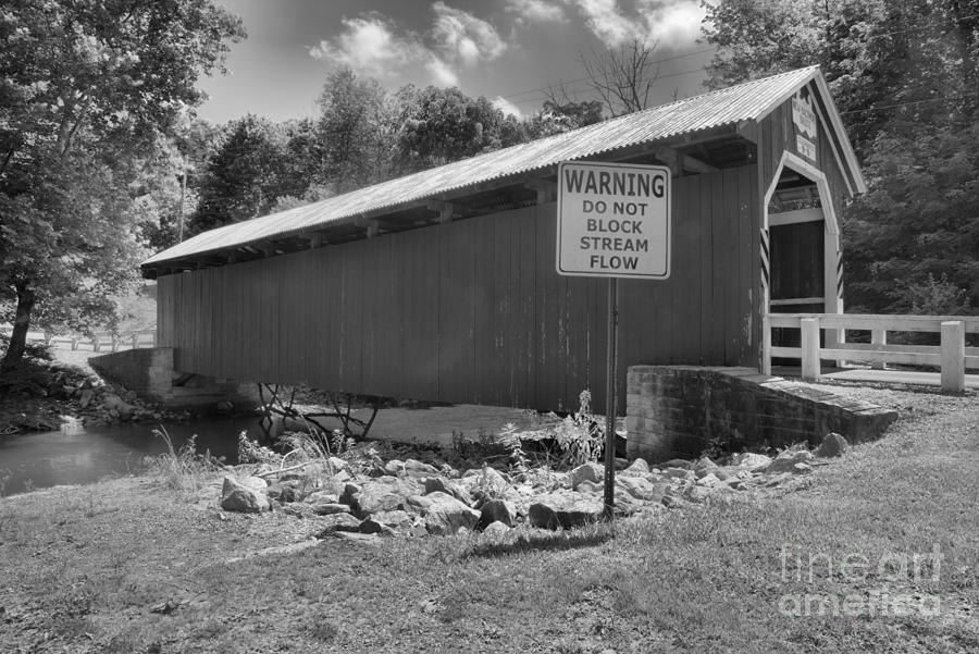 New Baltimore Covered Bridge Side View Photograph by Adam Jewell