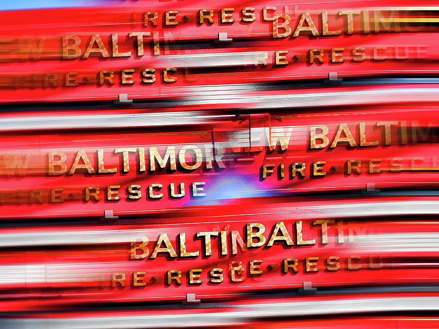 New Baltimore Fire Rescue 4 Painting by Jeelan Clark
