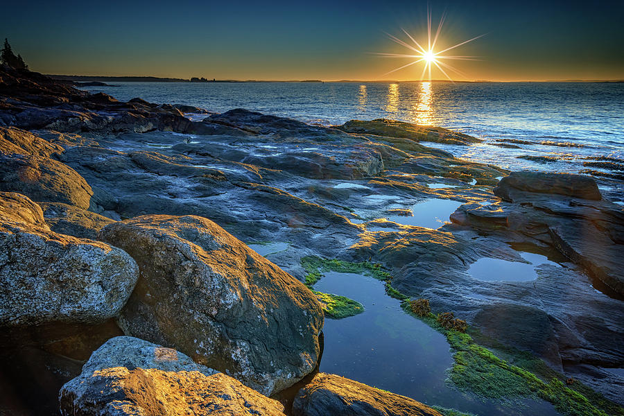 Sunrise Photograph - New Beginnings on Muscongus Bay by Rick Berk