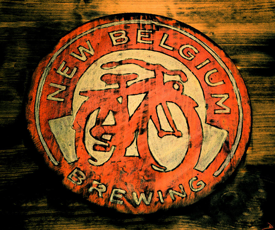 New Belgium Brewing bicycle Painting by David Lee Thompson