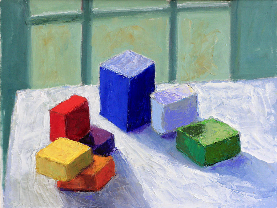 New Blocks #1 2016 Painting by David Zimmerman
