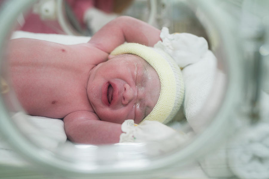 New born baby in hospiatal Photograph by Anek Suwannaphoom