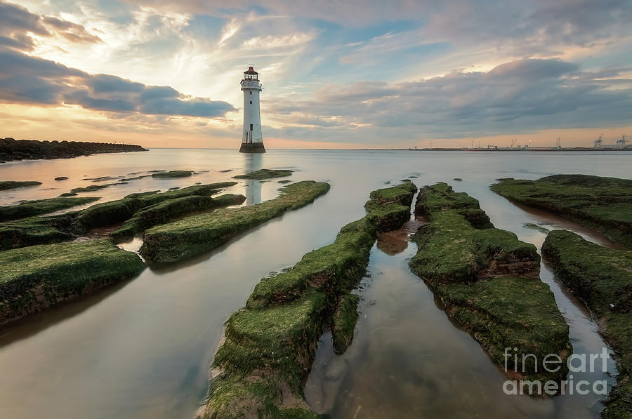 New Brighton lighthouse Photograph by Mariusz Talarek