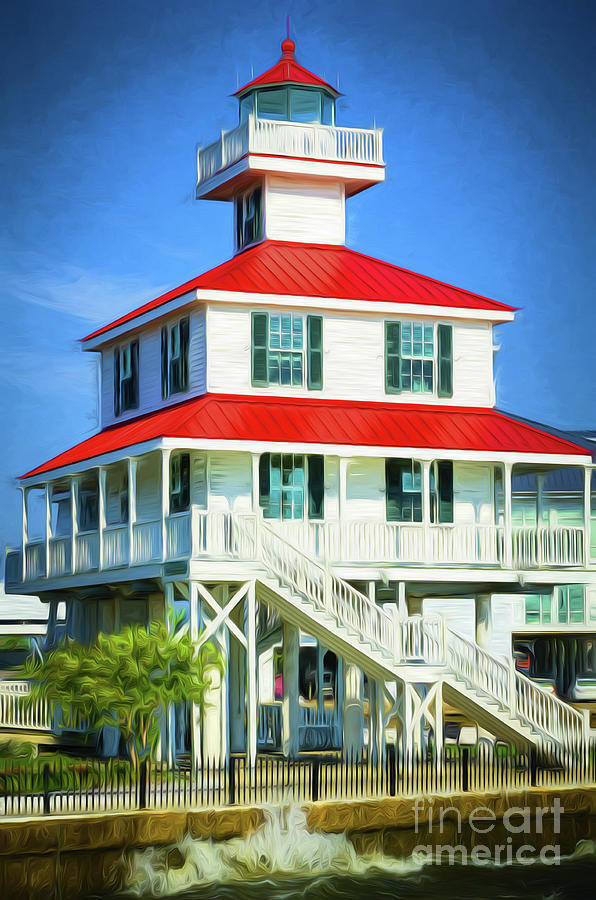 New Canal Lighthouse -painted Photograph