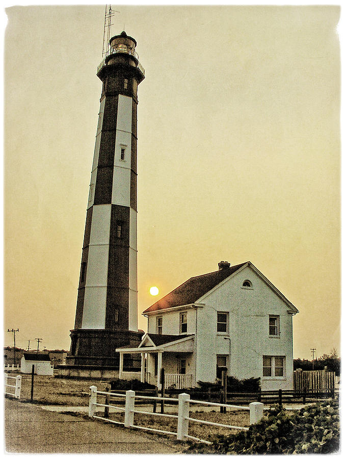 New Cape Henry Light Sunset Photograph by Mike Martin