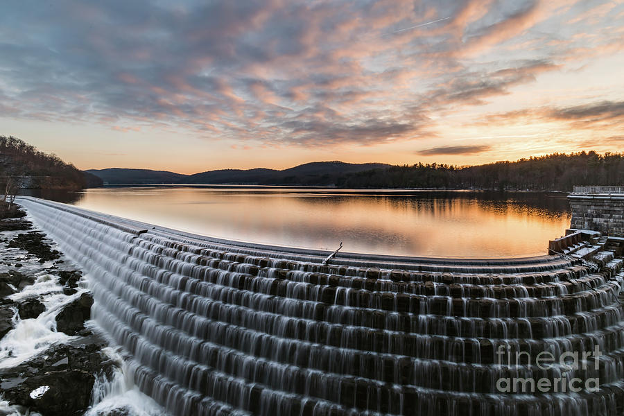 New Croton Dam at Sunrise Photograph by Zawhaus Photography