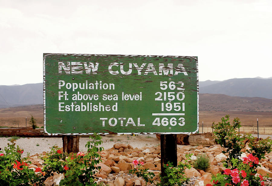 New Cuyama Sign Photograph by Art Block Collections