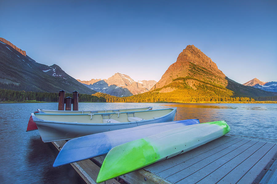 Glacier National Park Photograph - Morning in the Mountains #2 by Andrew Soundarajan