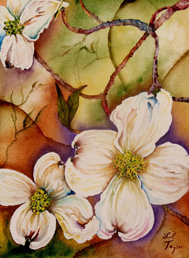 New Dogwoods Painting by Lil Taylor