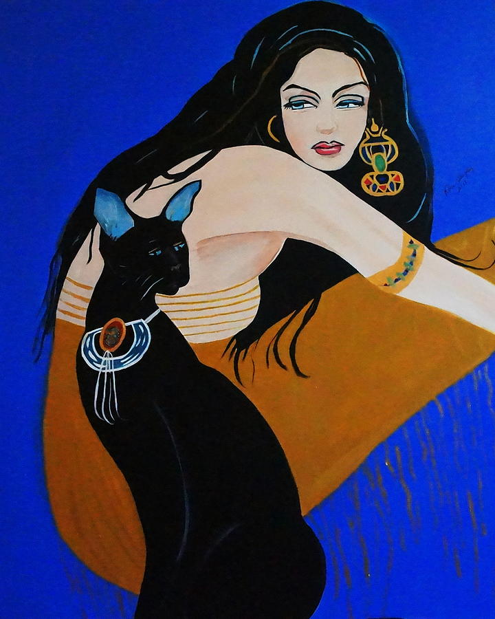 New  Egyptian  Princess  Painting by Nora Shepley