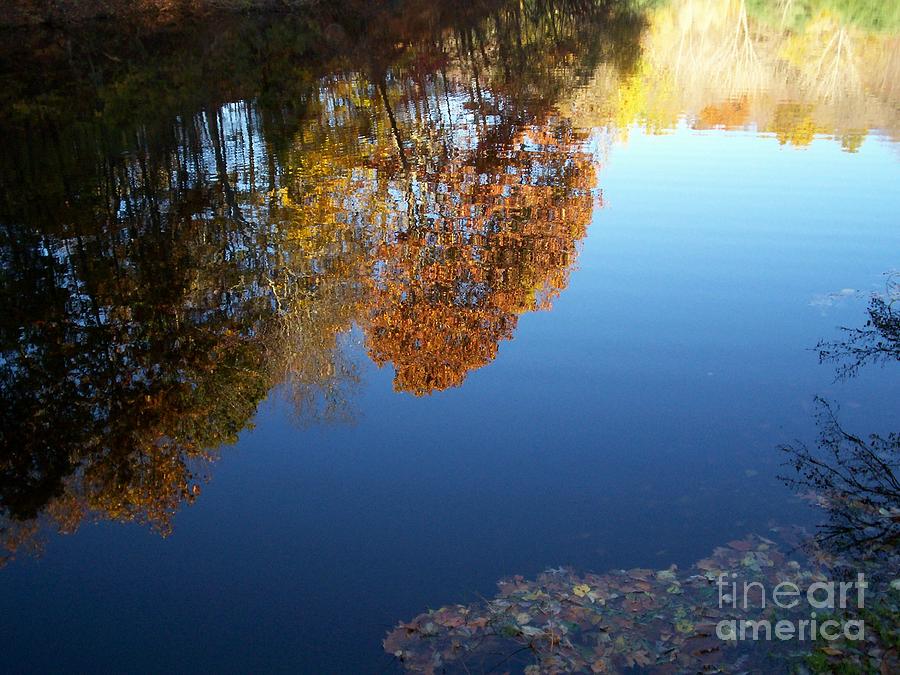 New England Autumn Reflection Photograph by Kristine Nora