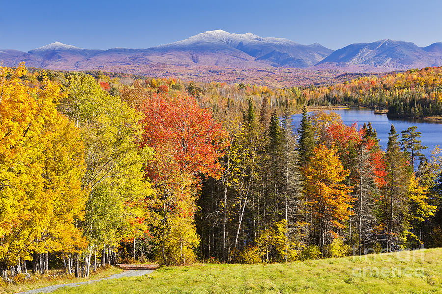 New England Autumn Scenic Photograph by Alan L Graham