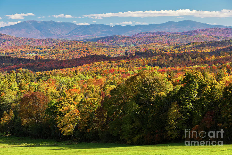 New England Autumn View Photograph by Alan L Graham