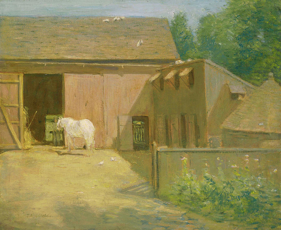 New England Barnyard Painting by Mountain Dreams
