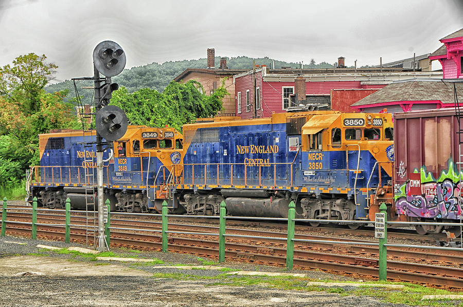 New England Central Engines Photograph by Mike Martin