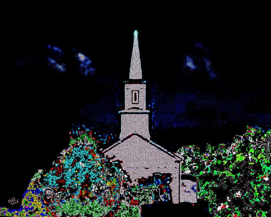 New England Church Painting by Cliff Wilson