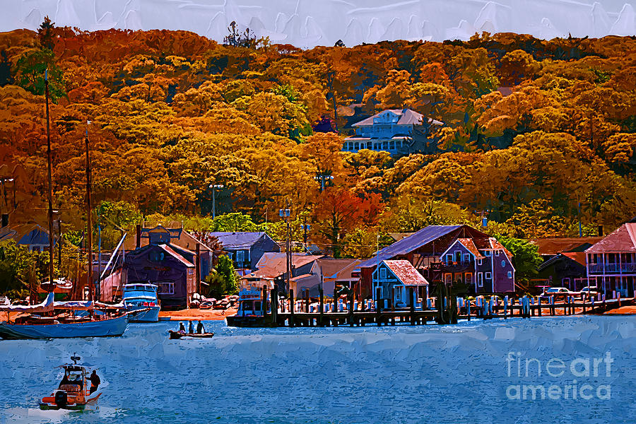 New England Fall Coastline Digital Art by Kirt Tisdale